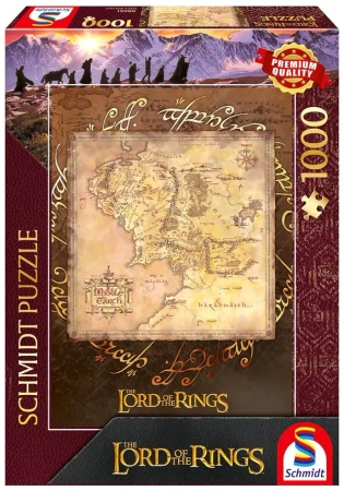 Puzzle PQ 1000 Władca Pierścieni: Śródziemie G3 - Schmidt