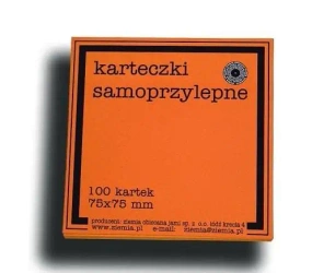 Karteczki samoprzylepne Fluo 75x75mm 100K pomar. - Ziemia Obiecana