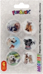 Magnesy szklane do tablic psy koty - Titanum