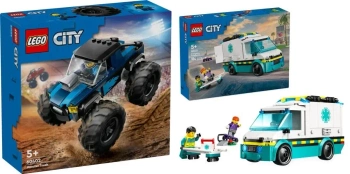 LEGO CITY 60402 NIEBIESKI MONSTER TRUCK + KARETKA POGOTOWIA 60451