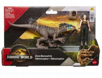 Jurassic World Dinozaur Zora Bennett&Velociraptor - Mattel