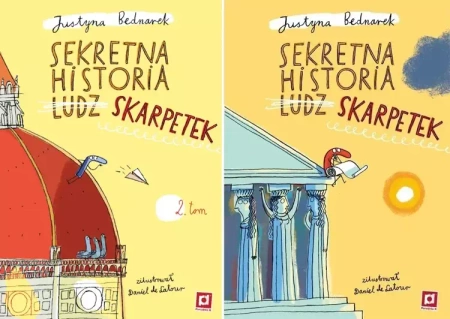 Pakiet Sekretna historia ludz...skarpetek Cz.1 i 2 - Justyna Bednarek, Daniel de Latour