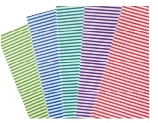 Karton obustronny paski 300g 24x34cm 5 ark MIX - Galeria Hobby