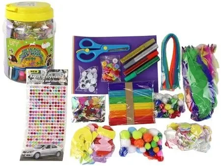 Zestaw artystyczny w słoiku - Leantoys