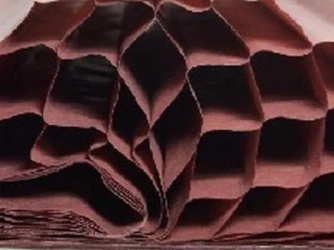 Bibuła przestrzenna brązowa 23x33cm - Galeria Hobby