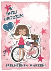 Karnet urodziny dziewczynka - Armin Style