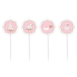 Świeczki mini figurki Princess for a Day 4szt. - Amscan