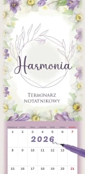 Kalendarz 2026 notatnikowy 46x22cm Harmonia - Artsezon