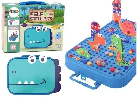 Układanka Dinozaur DIY walizka 227el - Leantoys