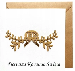 Kartka Pierwsza Komunia Święta - Naem
