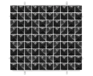 Panel dekoracyjny czarny 3D 30x30cm - Godan