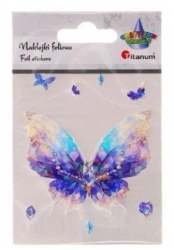 Naklejki foliowe motyl 70x60mm 8szt - Titanum
