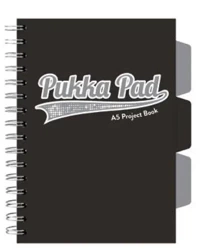 Project Book Black A5/100K kratka czarny (3szt) - PUKKA