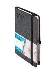 Kalendarz 2026 A6 Sakura czarny TDW - -