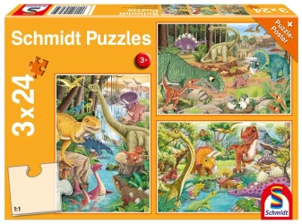 Puzzle 3 x 24 Dinozaury 112308 - Schmidt Puzzle