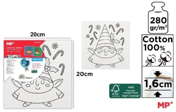 Płótno do kolorowania Elf 20x20cm - MP Main Paper