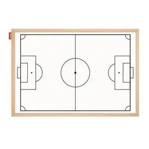 Tablica taktyczna suchościeralna magnetyczna MEMOBE biała boisko do piłki nożnej 90x60 cm