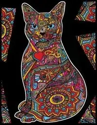 Kolorowanka Welwetowa Colorvelvet 47x35 cm Jamnik + 12 flamastrów Carioca - Stepp Sp.z.o.o