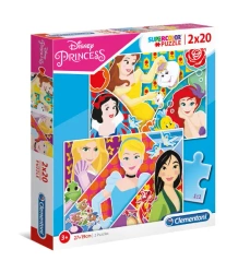 Puzzle 2x20 Princess - CLEMENTONI