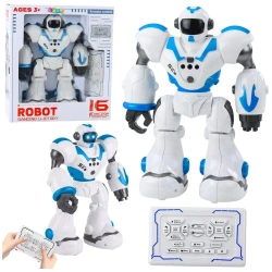Robot interaktywny R/C 16 funkcji światło i dźwięk - Leantoys