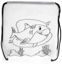 Worek szkolny do malowania Tinting rekin - Fandy