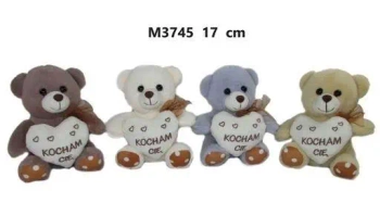 Miś z sercem 17cm MIX - Sun-Day