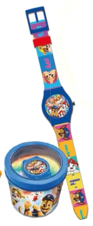 Zegarek analogowy Paw Patrol w metalowym opakowaniu PW19878 - Kids Euroswan