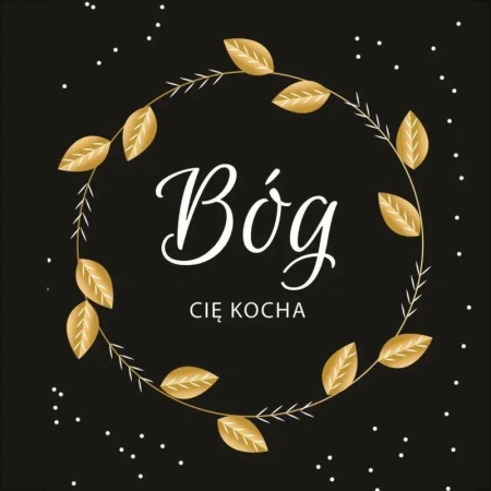 Podstawka korkowa - Bóg Cię kocha - Szaron