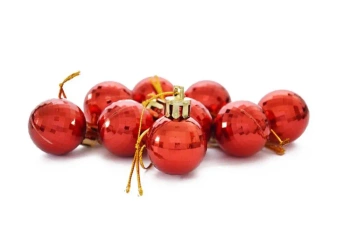 Bombki disco czerwone 9szt - Arpex