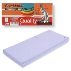 Przekładki do segregatora 100szt lavender - Penword