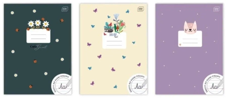 Zeszyt A4/32K trzylinia kolor UV Girls (10szt) - INTERDRUK