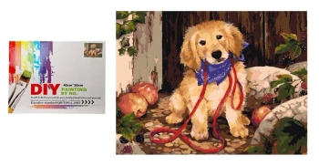 Malowanie po numerach Piesek ze smyczą - SWEDE