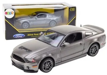 Ford Shelby GT500 1:24 z napędem srebrny - Leantoys