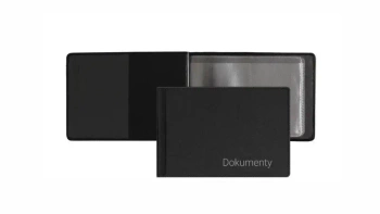 Okładka na dokumenty małe premium czarny - Biurfol