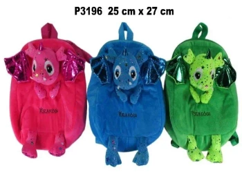 Plecak smok "Kraków" 25x27cm MIX - Sun-Day