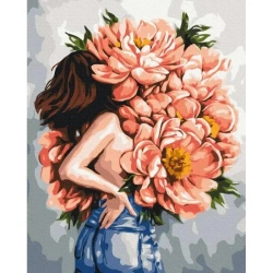 Malowanie po numerach - Zagadka piwonii 40x50cm - Twoje Hobby