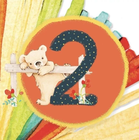 Karnet kwadrat Urodziny 2 - Clear Creations