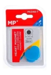 Magnesy serduszka kolorowe 5szt - MP Main Paper