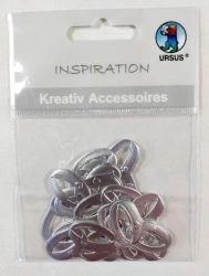 Obrączki tłoczone 20szt srebrne - Galeria Hobby