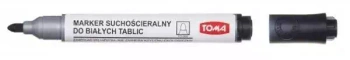 Marker do tablic TOMA okrągły czarny p10.