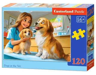 Puzzle 120 Dogs at the Vet CASTOR - Castorland