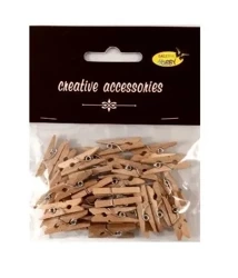 Klamerki drewniane 25mm 25szt - Galeria Hobby