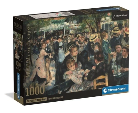 Puzzle 1000 Museum Renoir - Bal Du Moulin De La - Clementoni