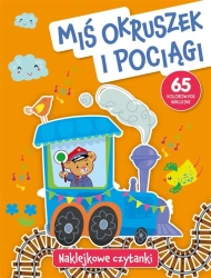 Naklejkowe czytanki. Miś Okruszek i pociągi - Anna Wiśniewska