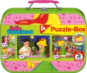Puzzle 2 x 60 + 2 x 100 w walizce Bibi Blocksberg 103009 - Schmidt Puzzle