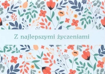 A Kartka składana - Z najlepszymi życzeniami - Szaron