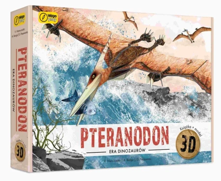 Książka i puzzle 3D era dinozaurów Pteranodon - Giulia Pesavento