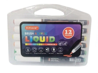 Flamastry akrylowe 12 kolorów - ADAR