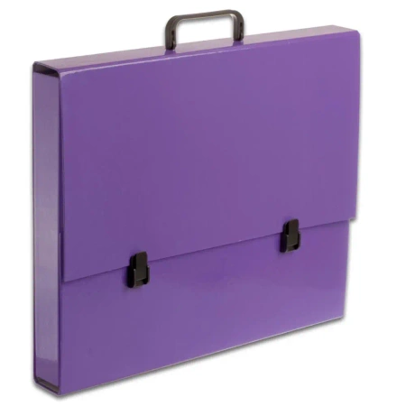 Teczka z rączką A3 5 cm Penmate fioletowa pastelowa