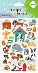 Naklejki 3D Soft Puffy Dog 110x205 HAPPY COLOR - GDD